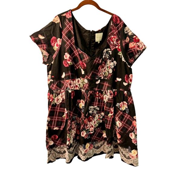 ModCloth Mini Dress Size 4XL Sweetheart Neckline Gothic Prep - Picture 1 of 4